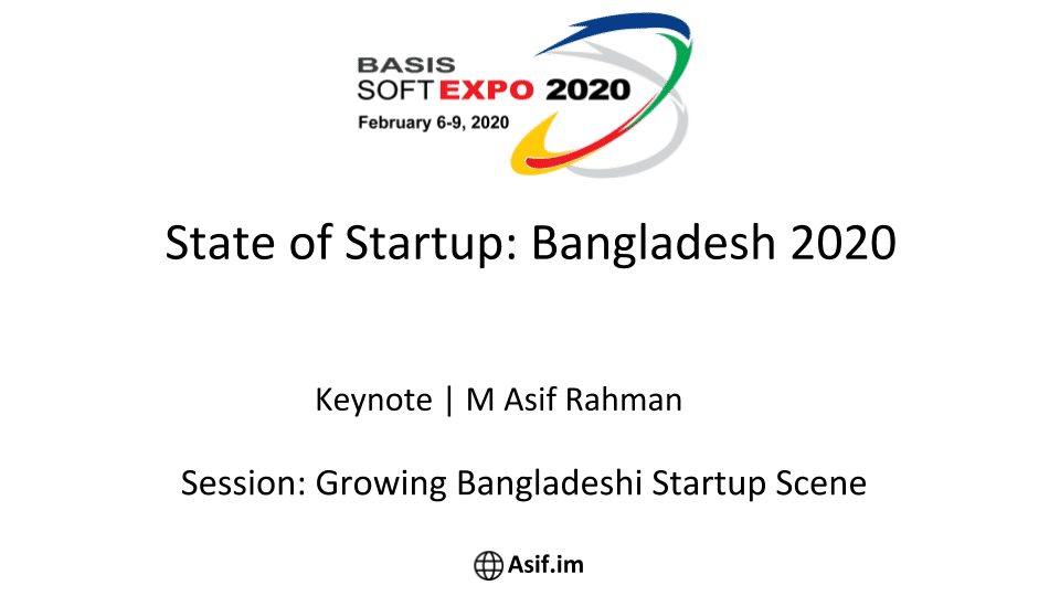 [BASIS SoftExpo] State of Startup: Bangladesh 2020