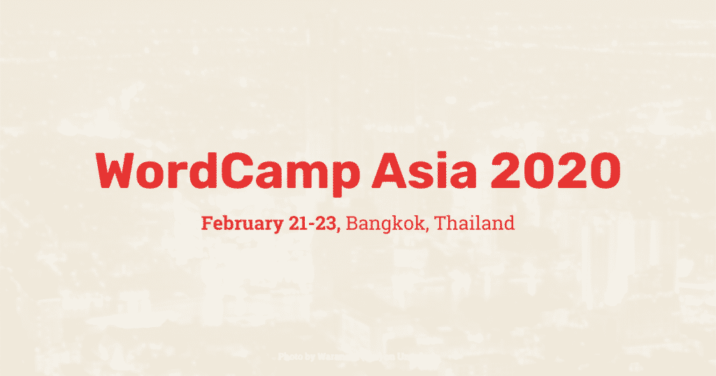 I Am Attending WordCamp Asia (If It Happens)